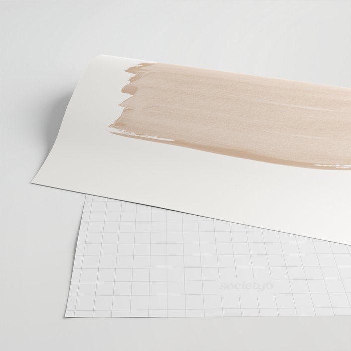 Warm Beige Abstract Minimalism #1 #minimal #ink #decor #art #society6 Wrapping Paper Gallery Image 2