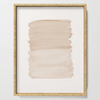 Warm Beige Abstract Minimalism #1 #minimal #ink #decor #art #society6 Serving Tray Gallery Image 1