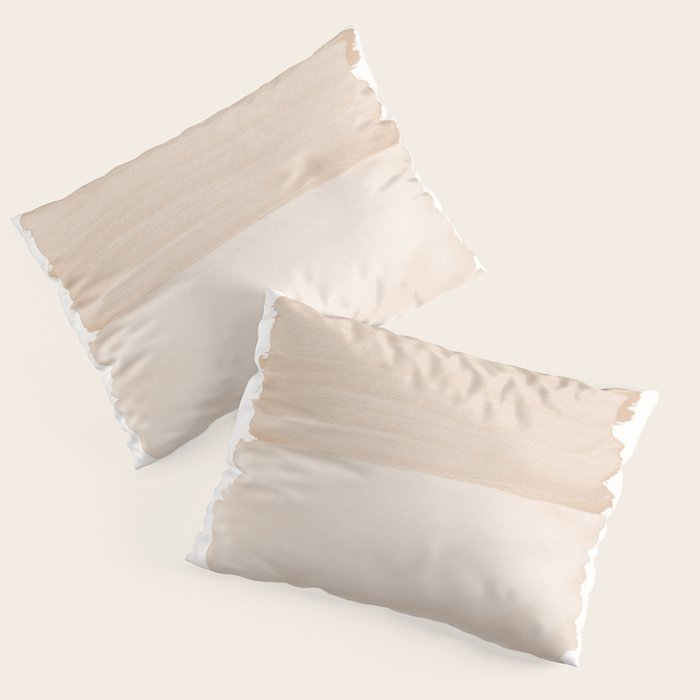 Warm Beige Abstract Minimalism #1 #minimal #ink #decor #art #society6 Pillow Sham Gallery Image 3