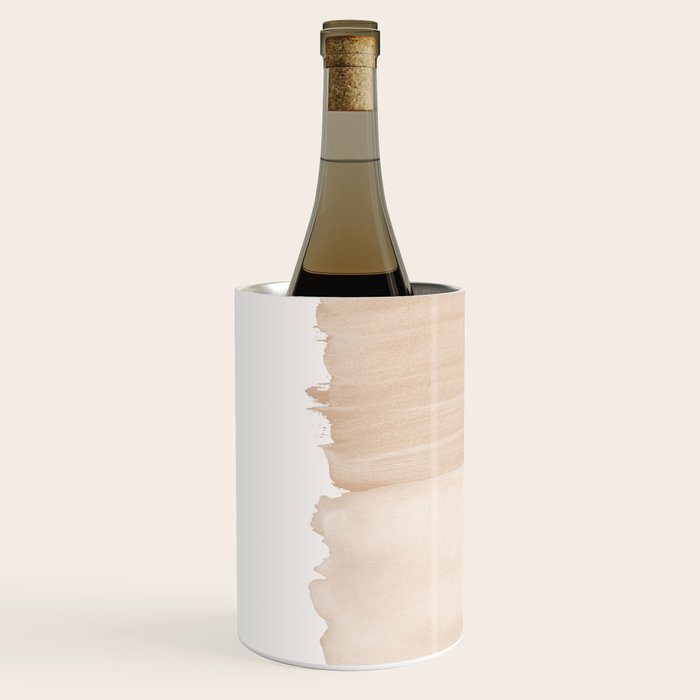 Warm Beige Abstract Minimalism #1 #minimal #ink #decor #art #society6 Wine Chiller Gallery Image 2