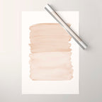 Warm Beige Abstract Minimalism #1 #minimal #ink #decor #art #society6 Wrapping Paper Gallery Image 1