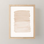 Warm Beige Abstract Minimalism #1 #minimal #ink #decor #art #society6 Mini Art Print Gallery Image 1