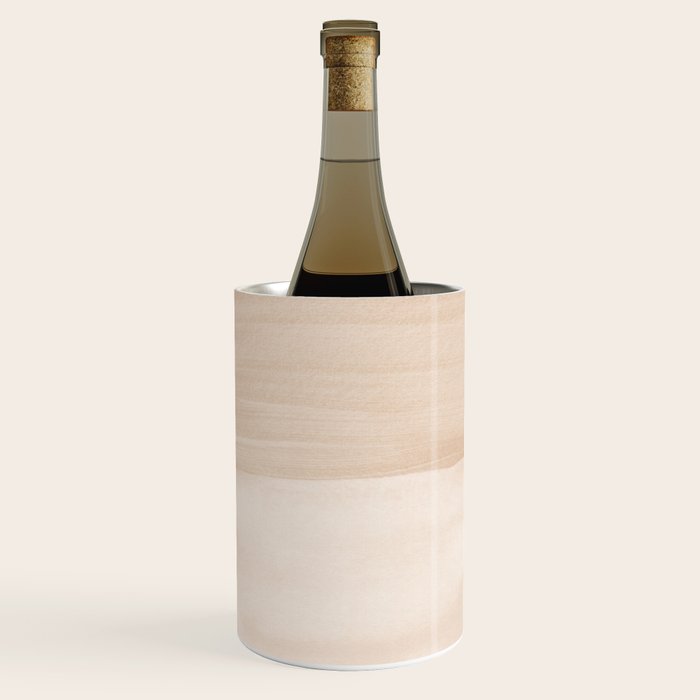 Warm Beige Abstract Minimalism #1 #minimal #ink #decor #art #society6 Wine Chiller Gallery Image 1