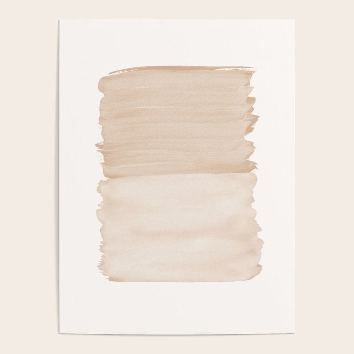 Warm Beige Abstract Minimalism #1 #minimal #ink #decor #art #society6 Poster Gallery Image 4