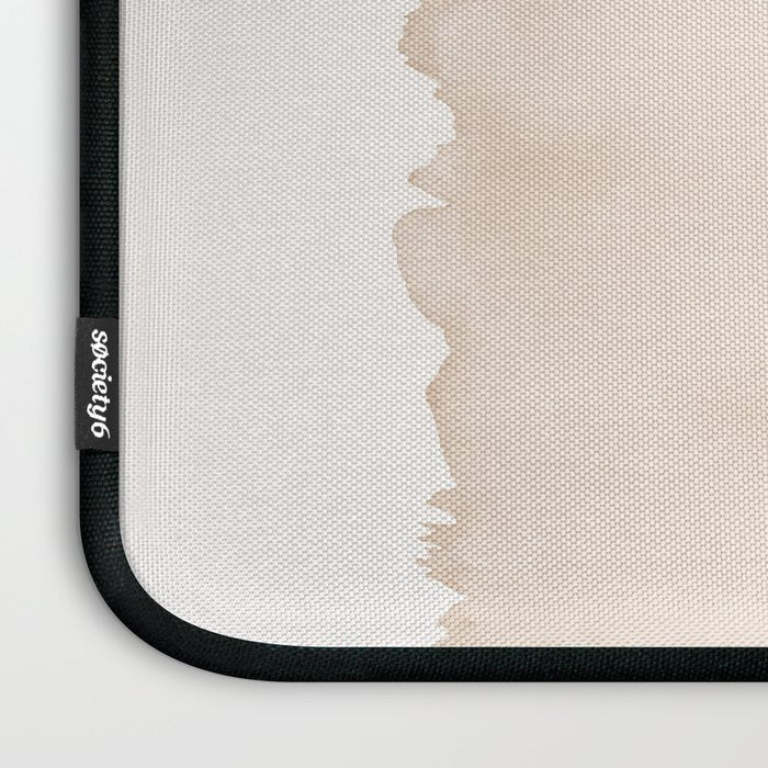 Warm Beige Abstract Minimalism #1 #minimal #ink #decor #art #society6 Laptop Sleeve Gallery Image 3