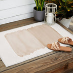 Warm Beige Abstract Minimalism #1 #minimal #ink #decor #art #society6 Outdoor Rug Gallery Image 2