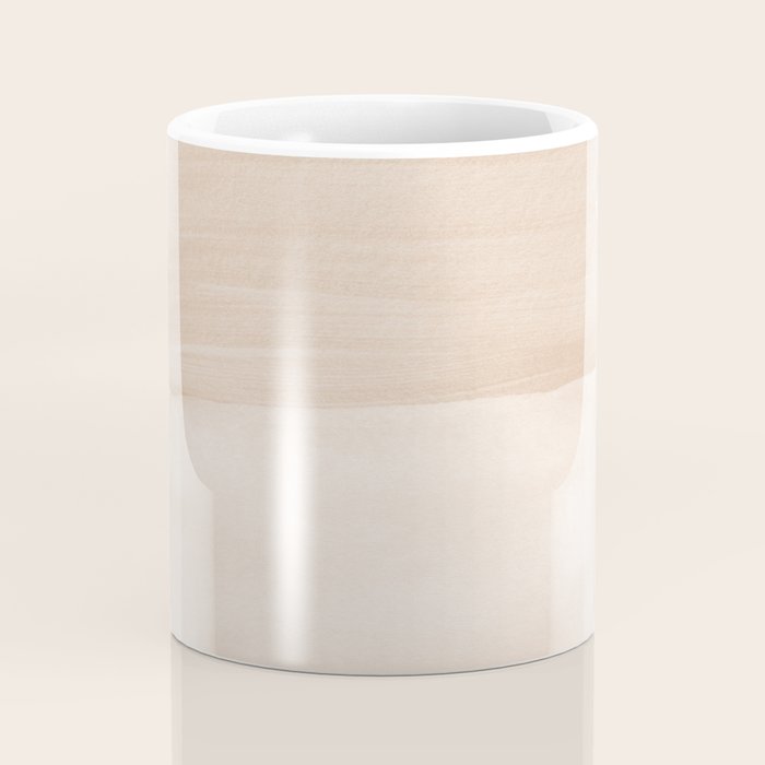 Warm Beige Abstract Minimalism #1 #minimal #ink #decor #art #society6 Coffee Mug Gallery Image 4