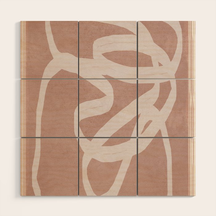 Abstract Flow I Wood Wall Art Gallery Image 1
