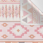 Pink Boho Tribal Aztec Wall Tapestry Gallery Image 3