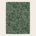 Circuit Board // Green & Silver Poster Gallery Image 4