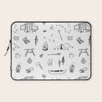 Simple Camping Laptop Sleeve Gallery Image 1