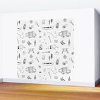 Simple Camping Wall Mural Gallery Image 2