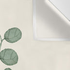 Watercolor Eucalyptus Wall Tapestry Gallery Image 3