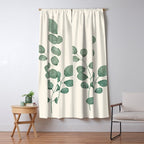 Watercolor Eucalyptus Window Curtain Gallery Image 5