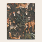 Fall Forest Impression With Wild Animals Moody Brown Notebook Gallery Image 4