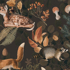 Fall Forest Impression With Wild Animals Moody Brown Coffee Mug Gallery Image 2