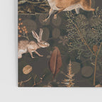 Fall Forest Impression With Wild Animals Moody Brown Poster Gallery Image 3