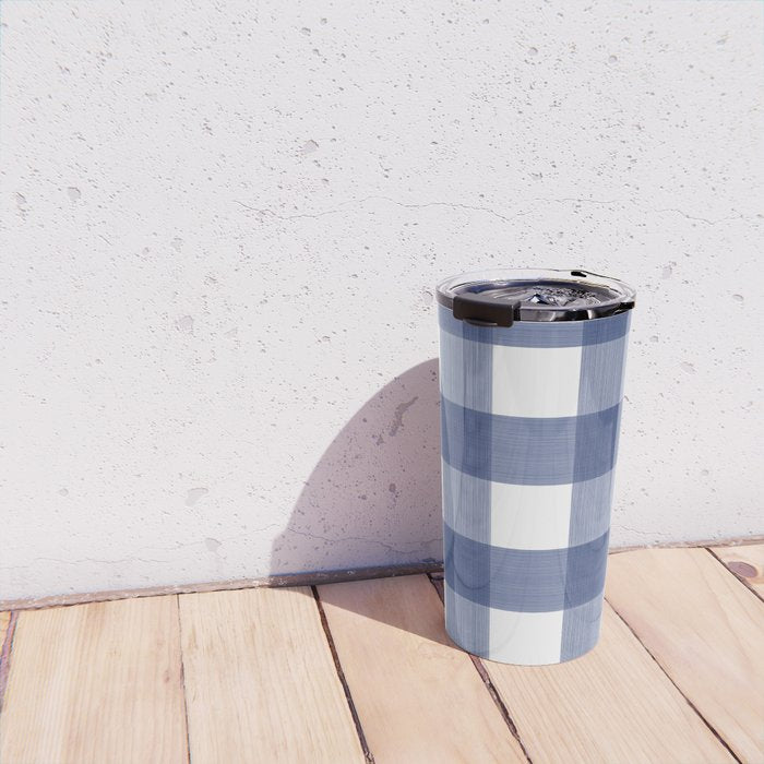Blue Buffalo Check Travel Mug Gallery Image 4