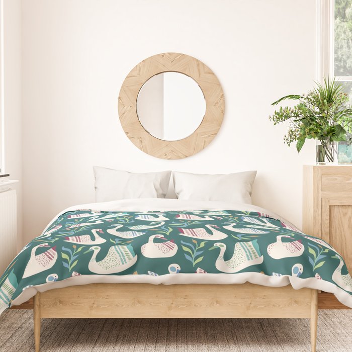 Swans Pond Duvet Cover Gallery Image 3