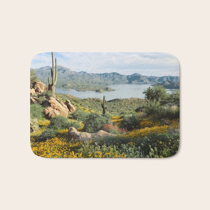 Arizona Blooms Bath Mat Gallery Image 1