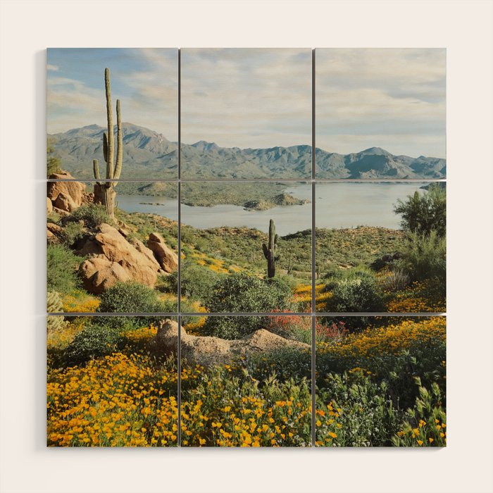 Arizona Blooms Wood Wall Art Gallery Image 1