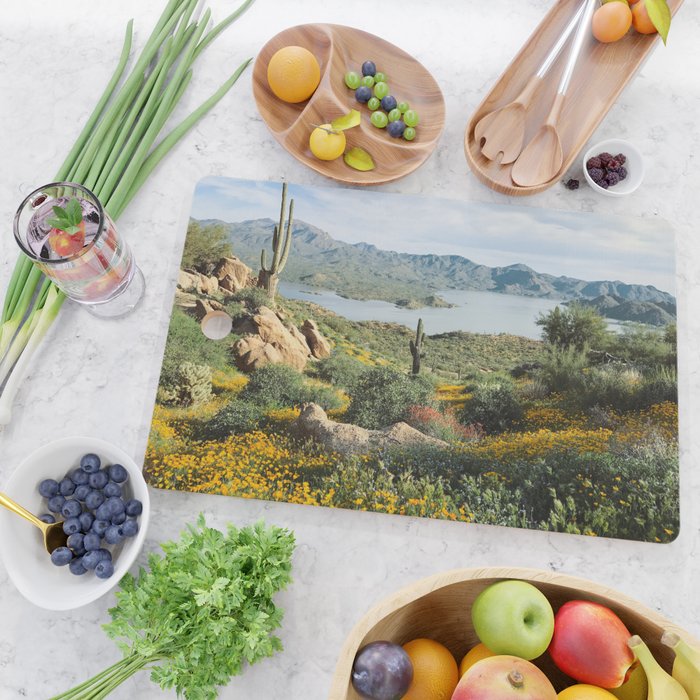 Arizona Blooms Cutting Board Gallery Image 2
