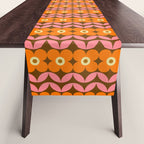 Retro Flower 10A Table Runner Gallery Image 1