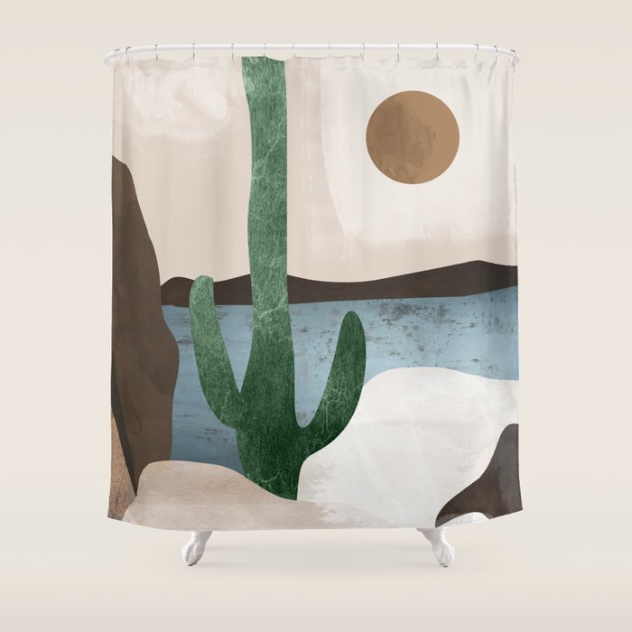 Cactus Shower Curtain Gallery Image 1