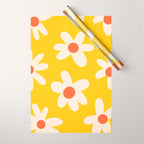 Happy Golden Daisies | Yellow Daisies | Summer Flowers Wrapping Paper Gallery Image 1