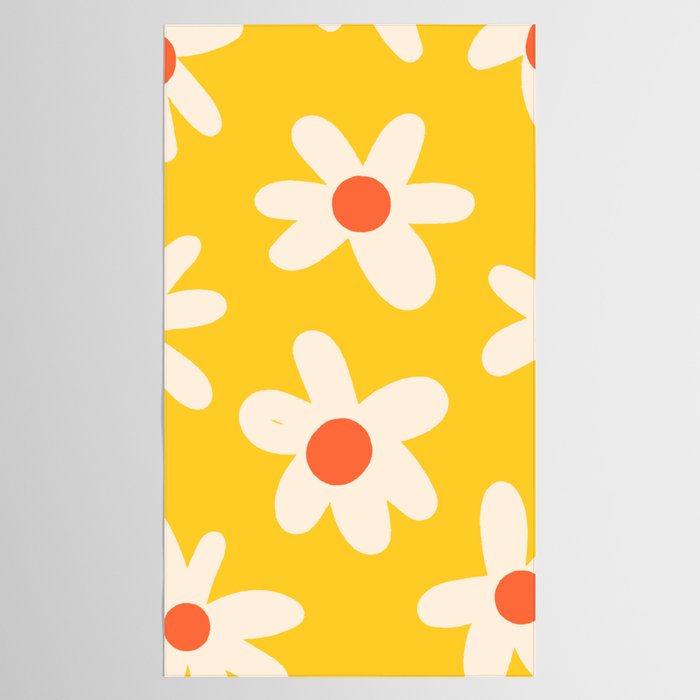 Happy Golden Daisies | Yellow Daisies | Summer Flowers Tablecloth Gallery Image 2