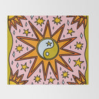 Yin Yang Sun Throw Blanket Gallery Image 2
