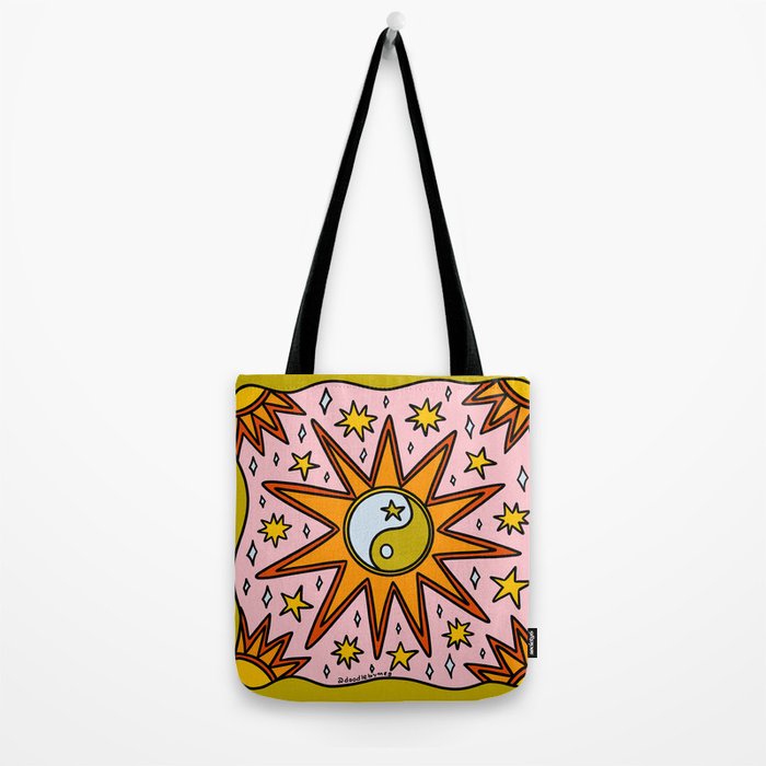 Yin Yang Sun Tote Bag Gallery Image 2