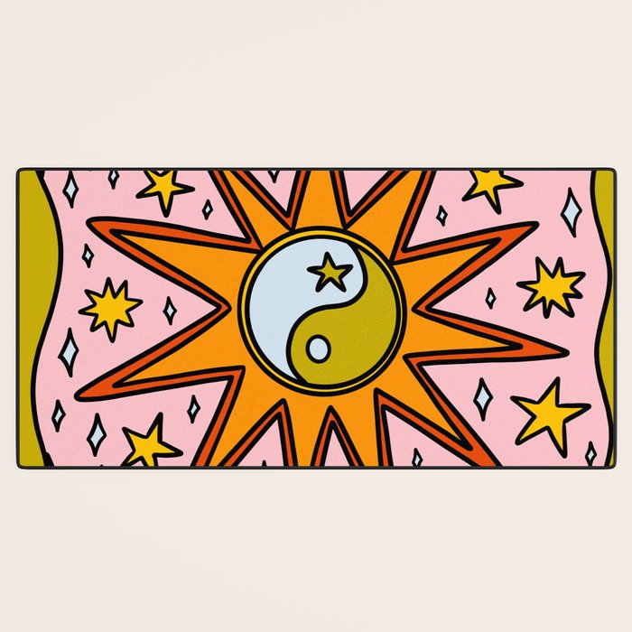Yin Yang Sun Desk Mat Gallery Image 3