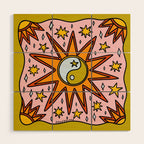 Yin Yang Sun Wood Wall Art Gallery Image 1