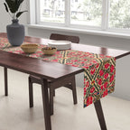Zarafshan Suzani Uzbekistan Embroidery Print Table Runner Gallery Image 2