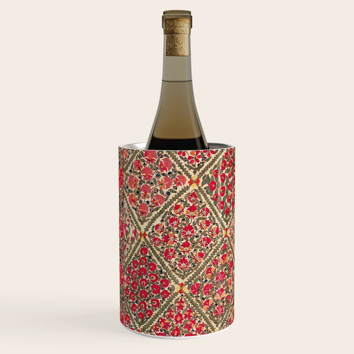 Zarafshan Suzani Uzbekistan Embroidery Print Wine Chiller Gallery Image 2