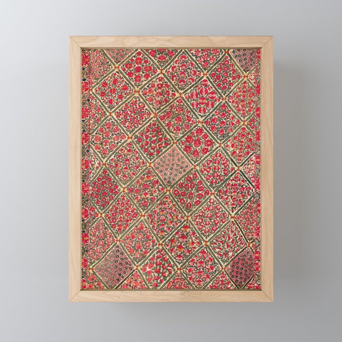 Zarafshan Suzani Uzbekistan Embroidery Print Mini Art Print Gallery Image 1