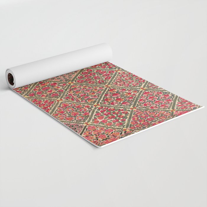 Zarafshan Suzani Uzbekistan Embroidery Print Yoga Mat Gallery Image 2