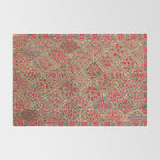 Zarafshan Suzani Uzbekistan Embroidery Print Rug Gallery Image 2
