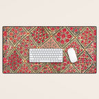 Zarafshan Suzani Uzbekistan Embroidery Print Desk Mat Gallery Image 1
