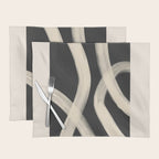 Black and White Abstract Line Art 1 Placemat Gallery Image 1