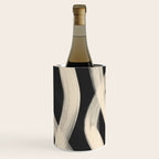 Black and White Abstract Line Art 1 Wine Chiller Gallery Image 1