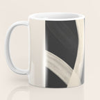 Black and White Abstract Line Art 1 Coffee Mug Gallery Image 3