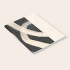 Black and White Abstract Line Art 1 Notebook Gallery Image 2