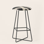 Black and White Abstract Line Art 1 Stool Gallery Image 1