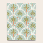Vintage summer palm tree art pattern Notebook Gallery Image 4