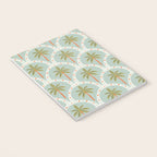 Vintage summer palm tree art pattern Notebook Gallery Image 3