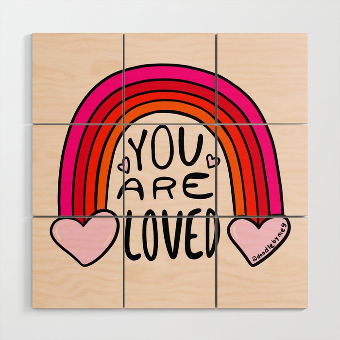 You Are Loved Wood Wall Art Gallery Image 1