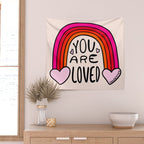 You Are Loved Wall Tapestry Gallery Image 2
