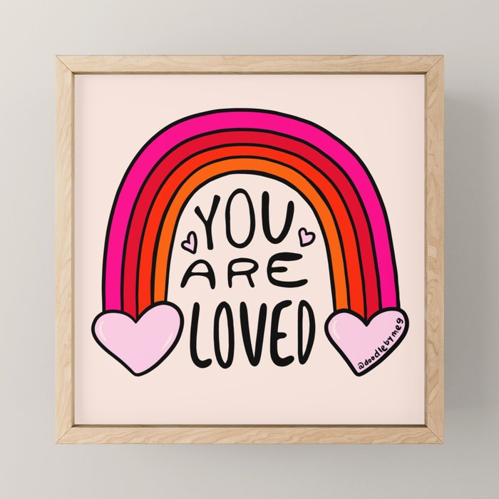 You Are Loved Mini Art Print Gallery Image 1